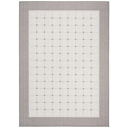 Safavieh Bermuda 800 Contemporary Rectangle Power Loomed Rugs Grey & Ivory - 9 x 12 ft. BMU801F-9